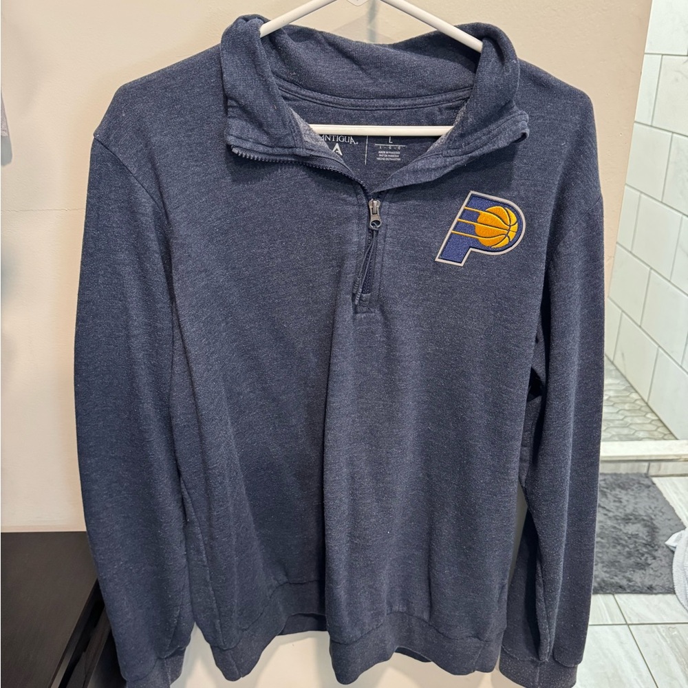 Navy Indiana Pacers Quarter-Zip Pullover